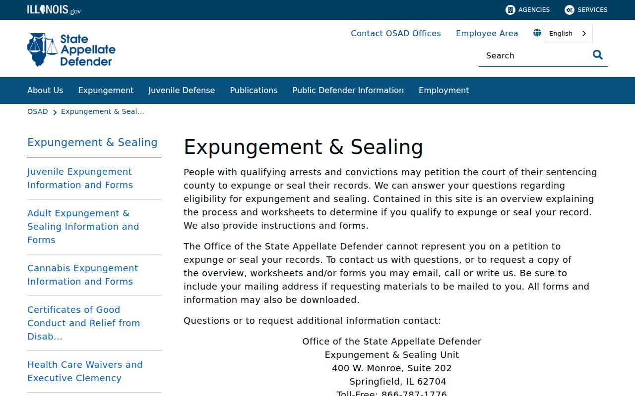 Illinois record expungement and sealing guidance for Fayette County residents