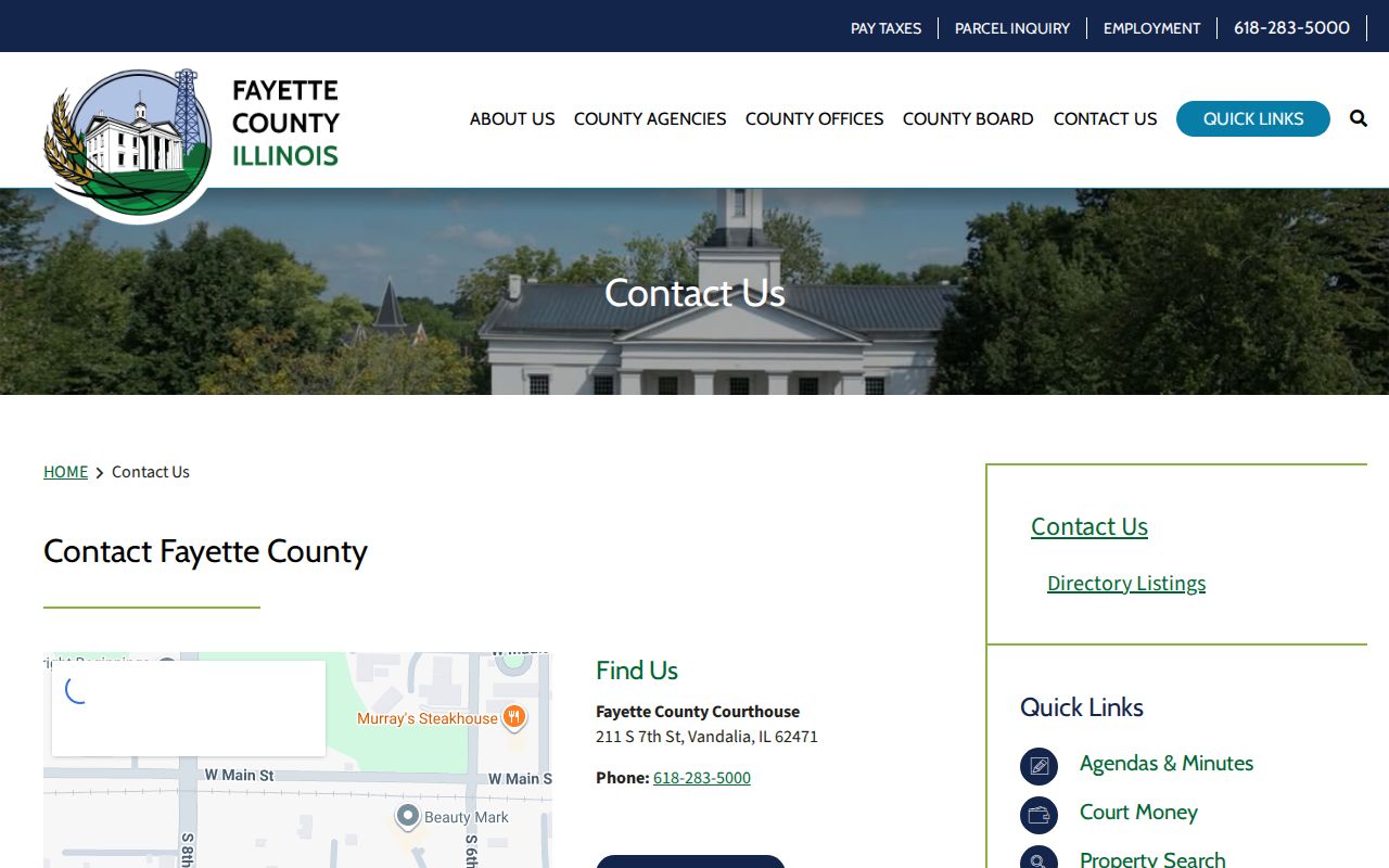 Fayette County courthouse contact information for criminal record offices