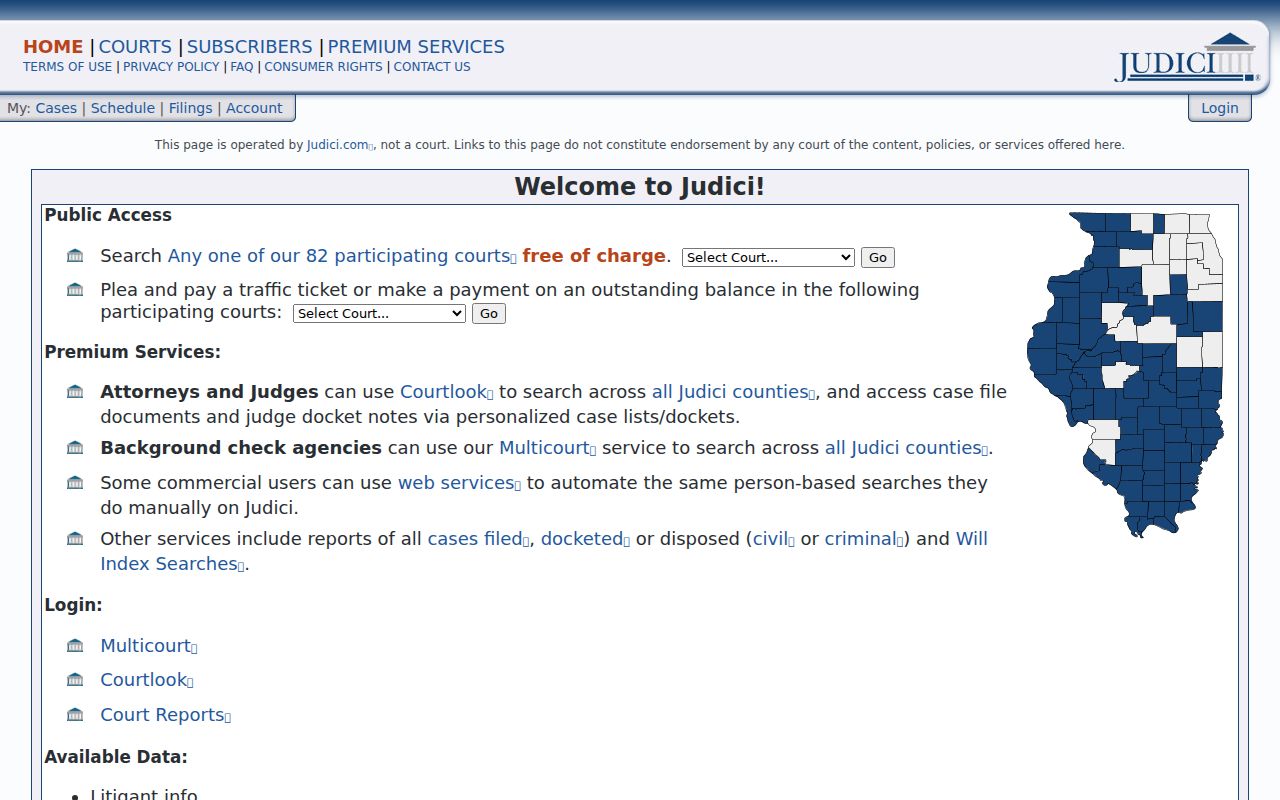 Fayette County criminal court cases search on Judici