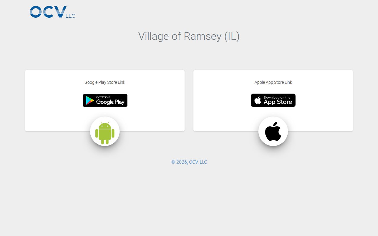 Ramsey municipal app information, not a criminal records portal